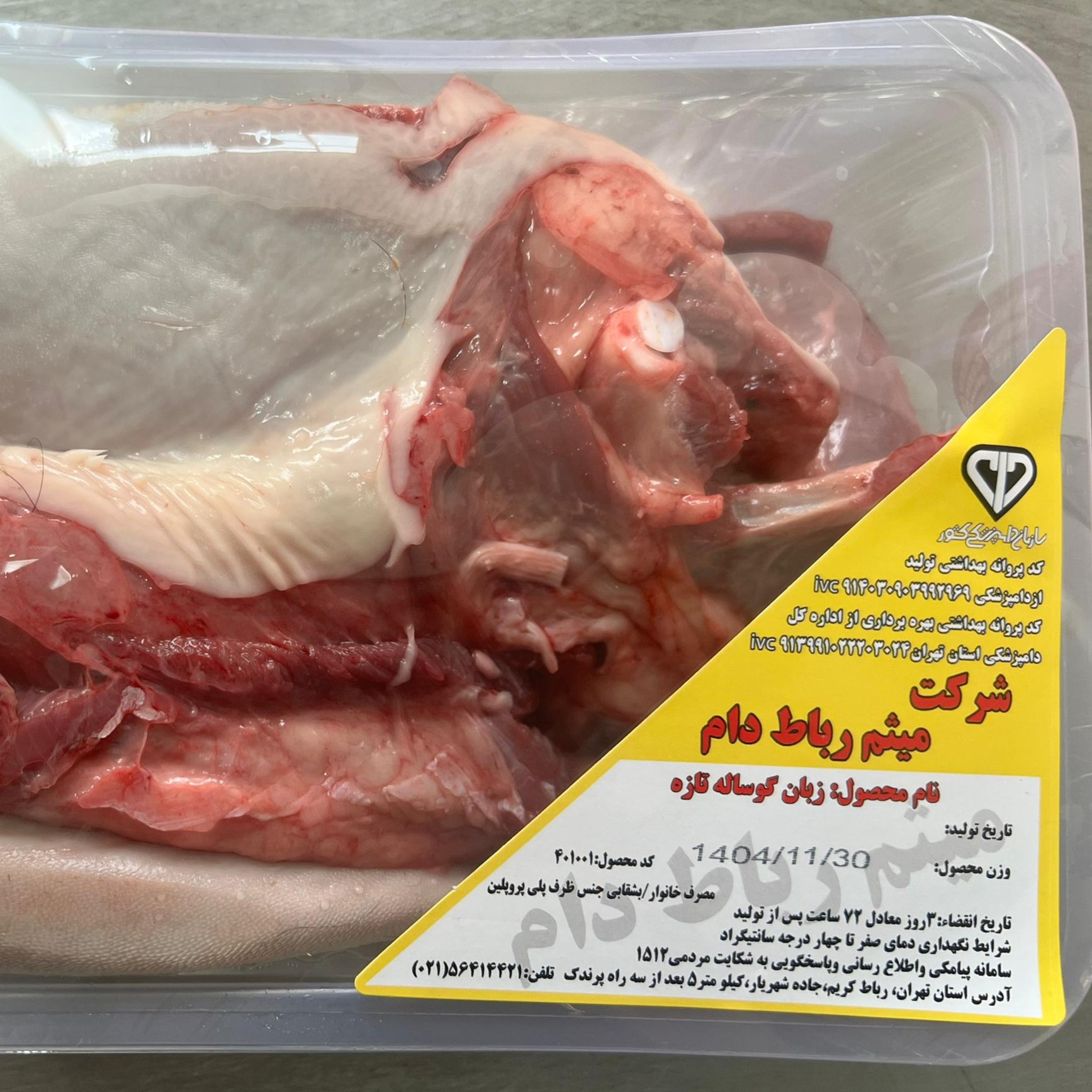 تصویر زبان گوساله